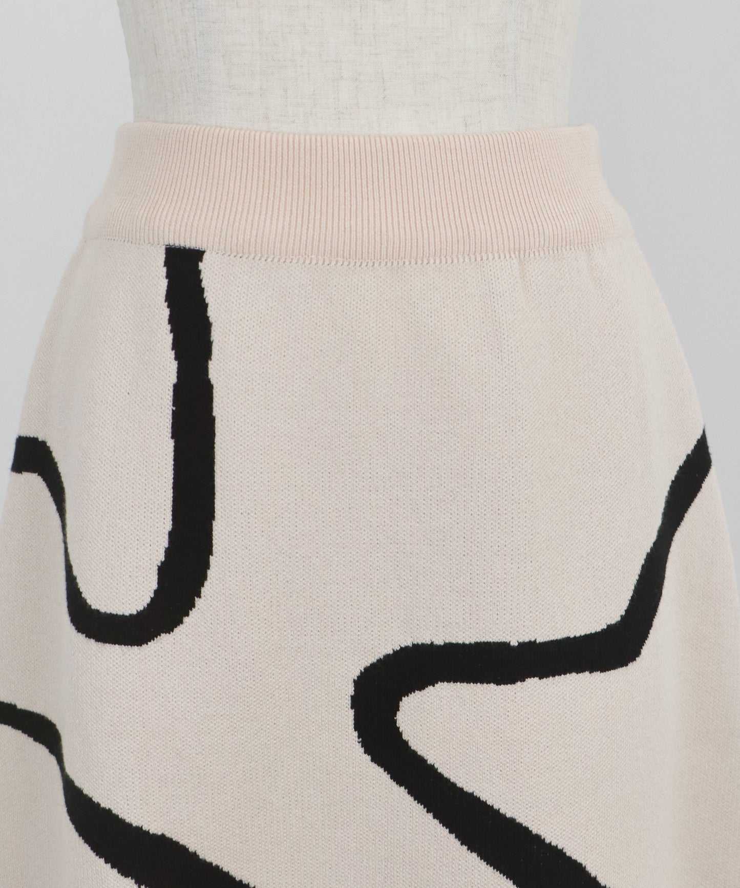 【SALE】ラインジャガードニットスカート