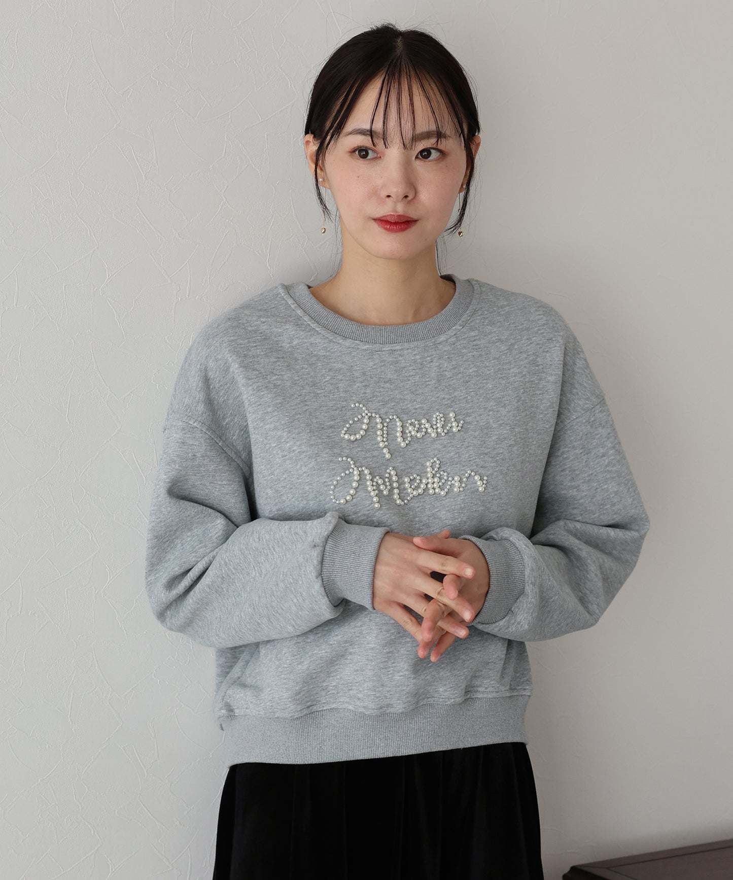 【SALE】パールロゴスウェット