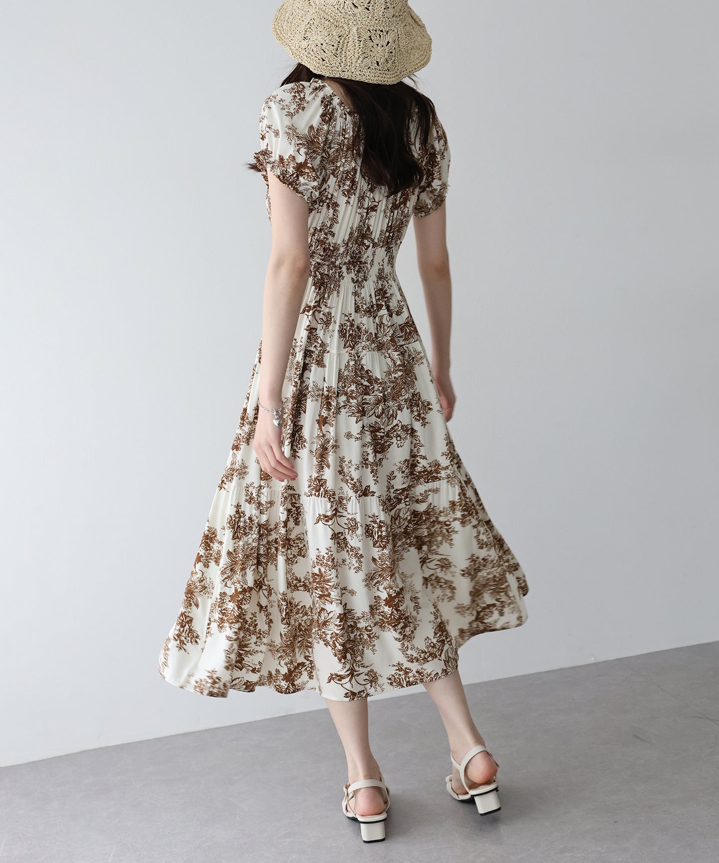 【TIME SALE】アソート柄2WAYオフショルワンピース