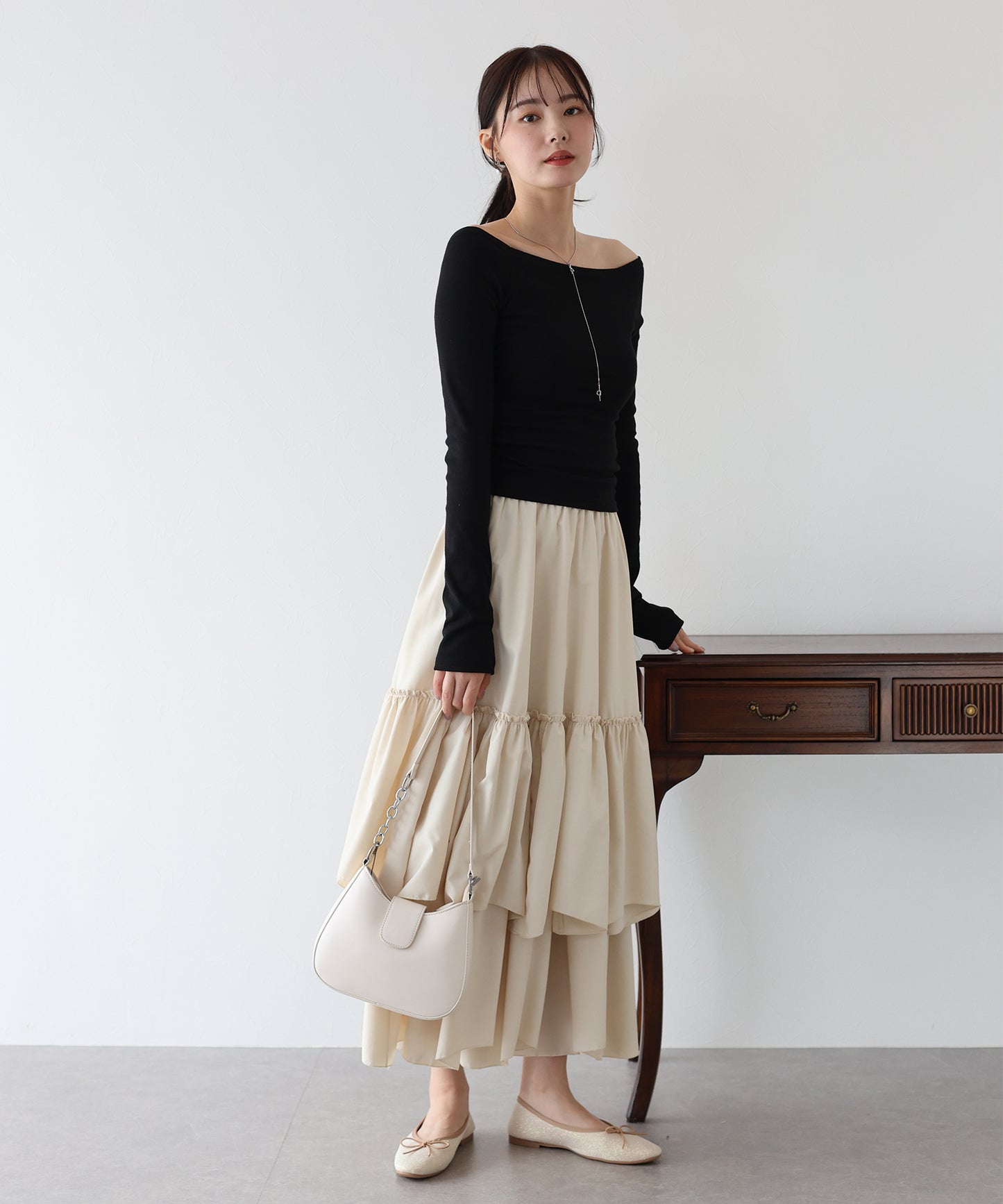 オフショルボーダーTシャツ【ネコポス】