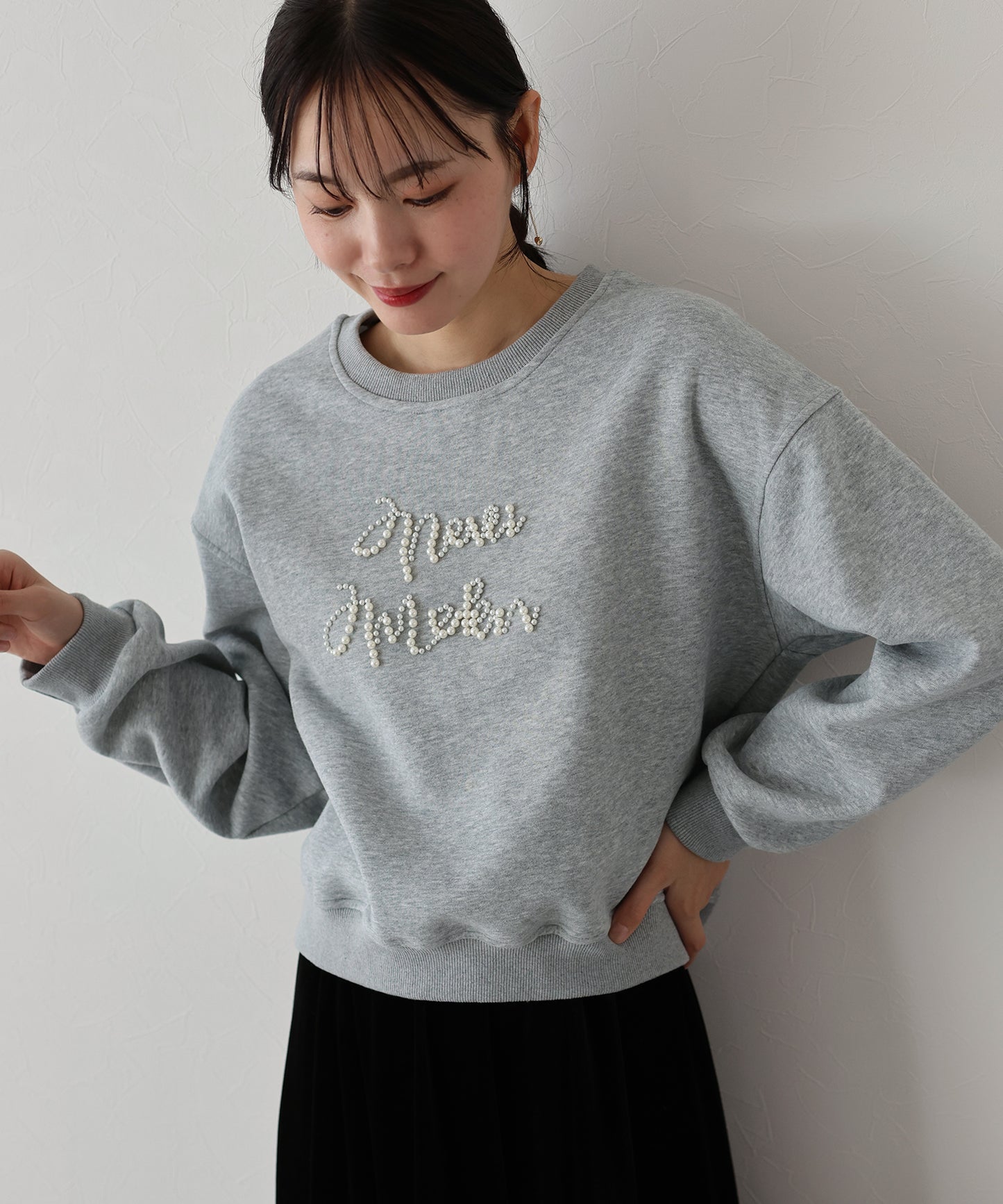 【SALE】パールロゴスウェット