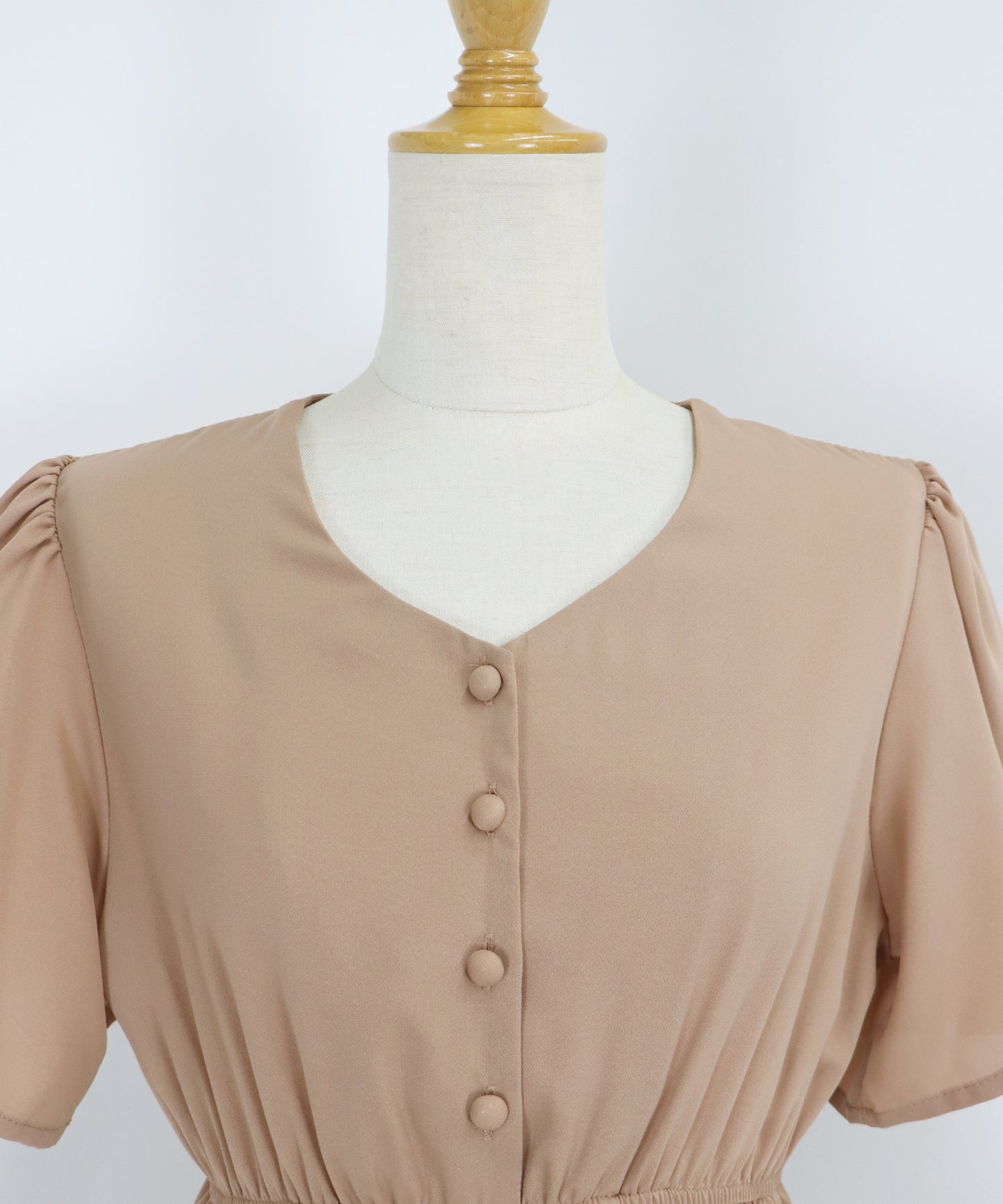 【SALE】フレアスリーブティアードワンピース