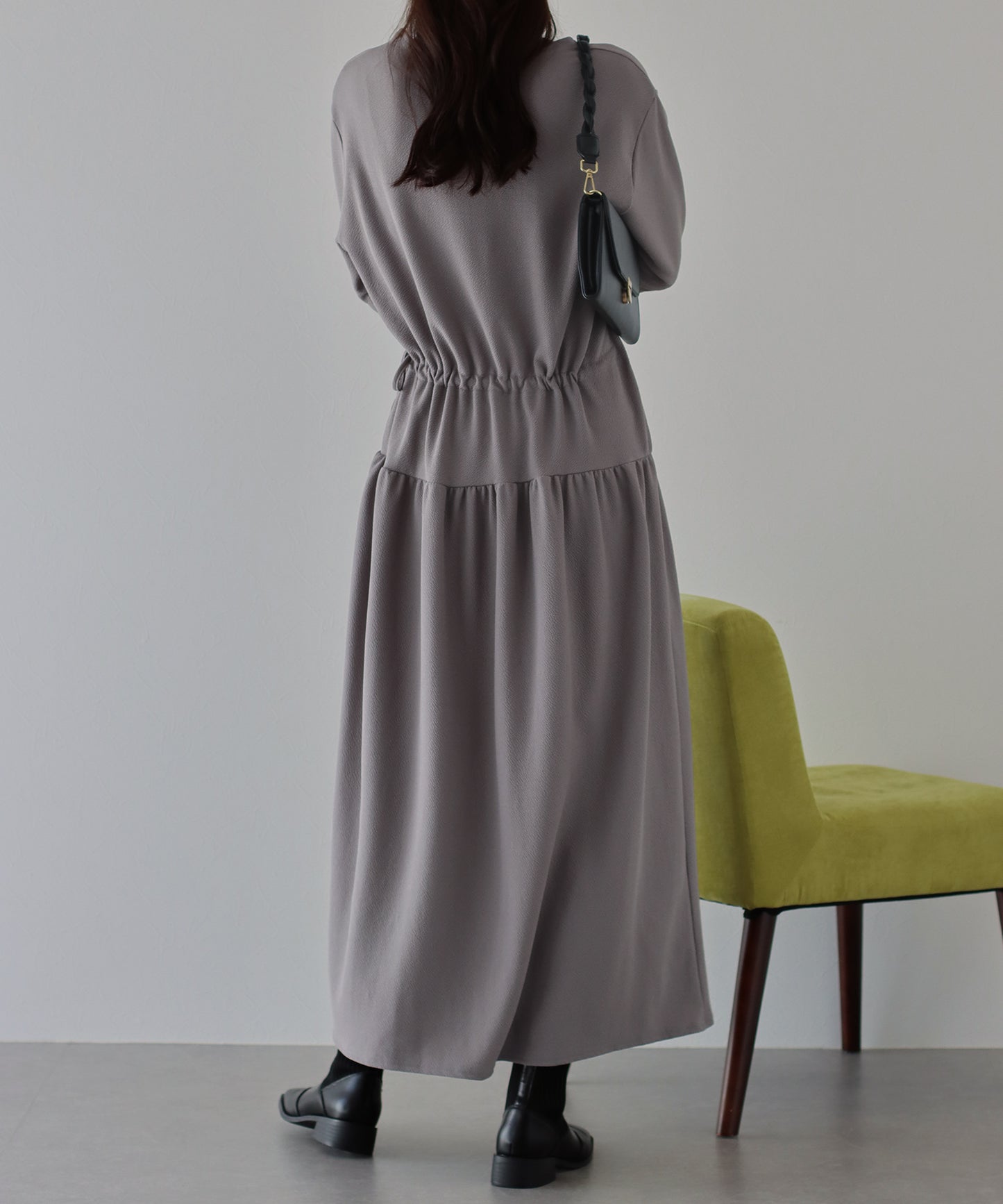 【TIME SALE】ドロストティアードワンピース