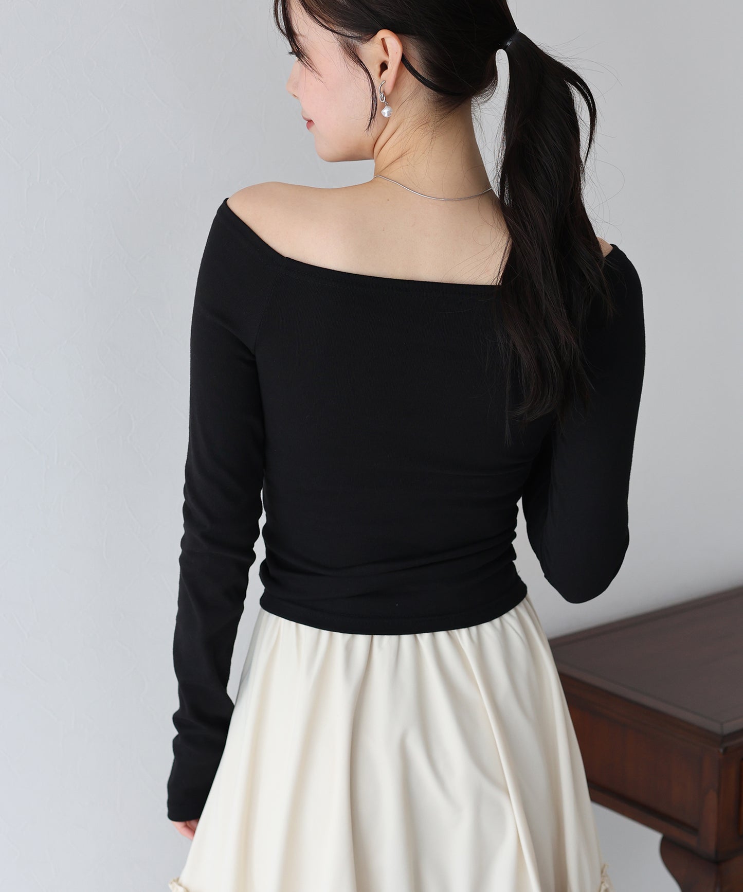 オフショルボーダーTシャツ【ネコポス】