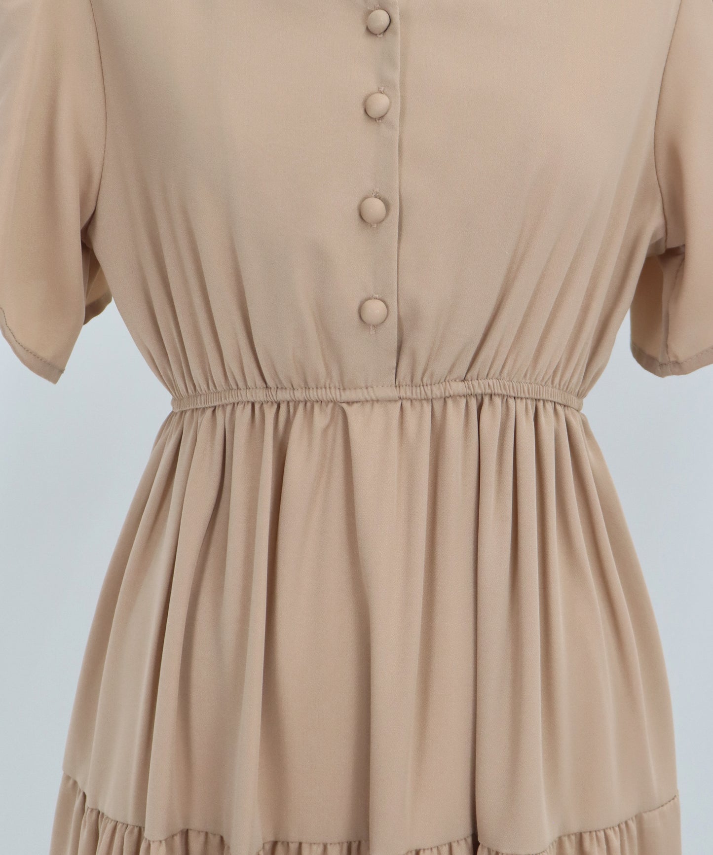 【SALE】フレアスリーブティアードワンピース