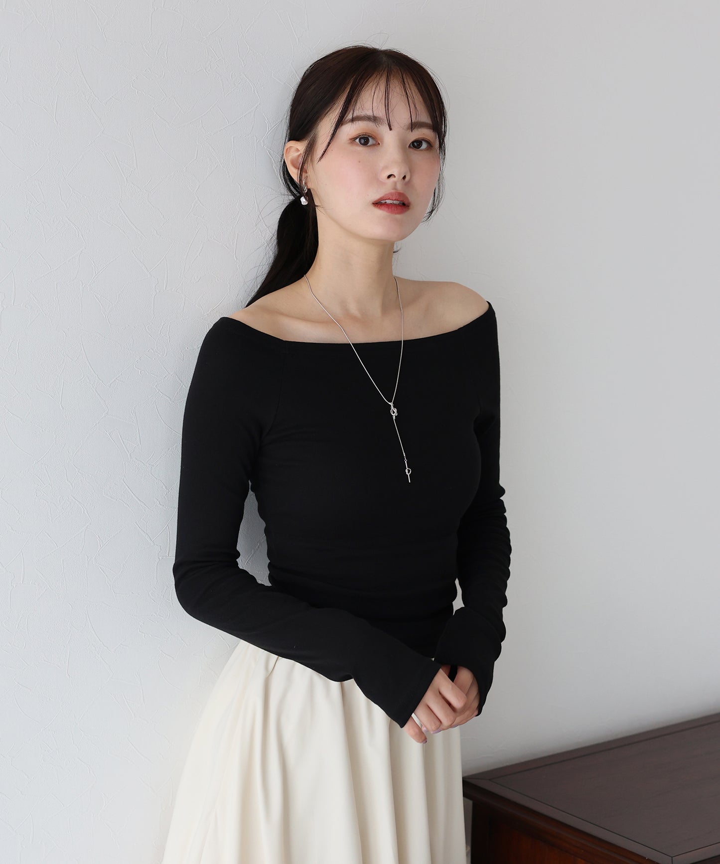 オフショルボーダーTシャツ【ネコポス】