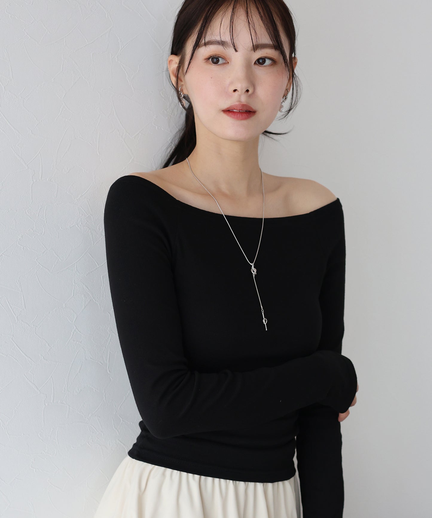 オフショルボーダーTシャツ【ネコポス】