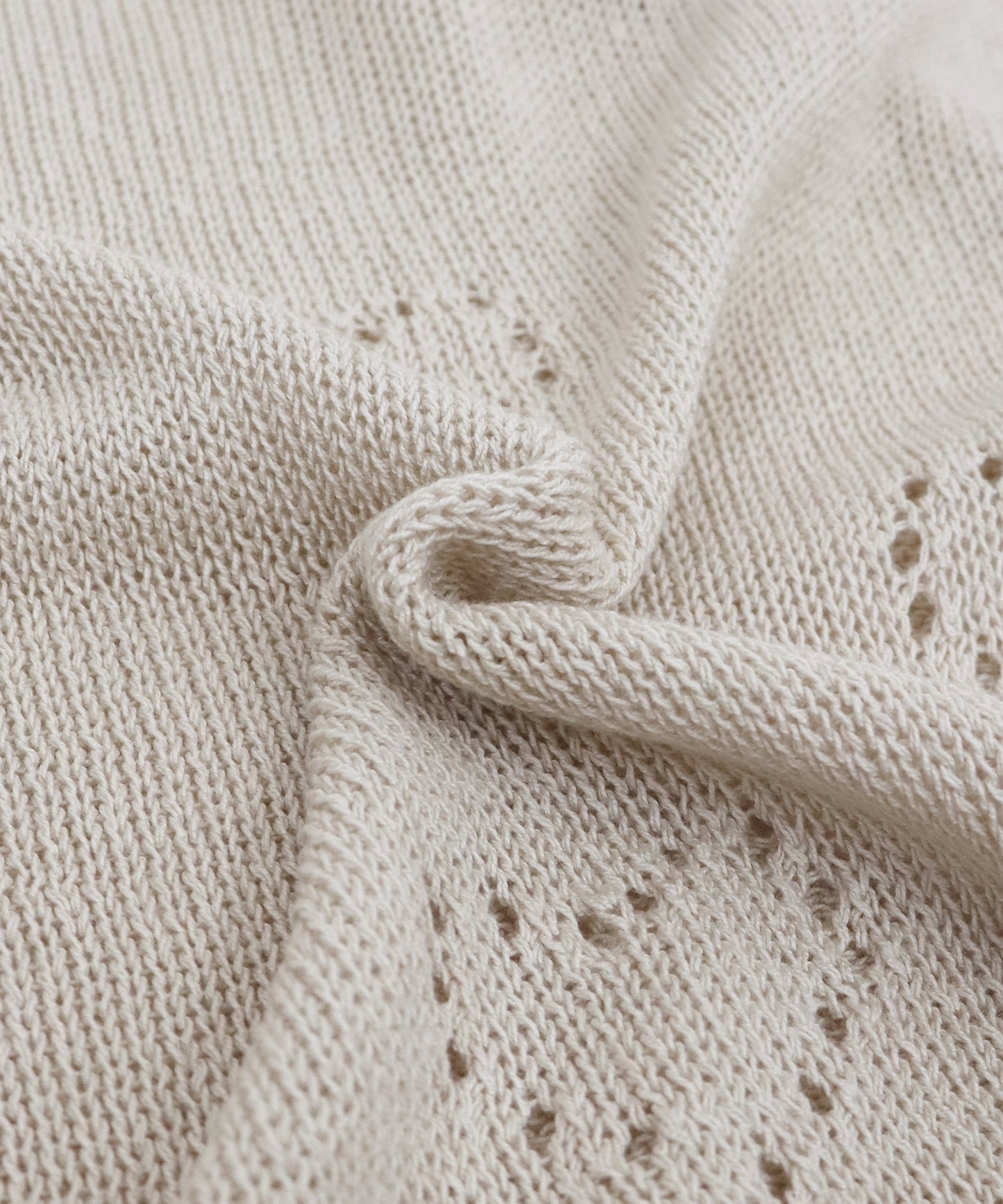 【SALE】ハート透かしノースリーブニット【ネコポス】