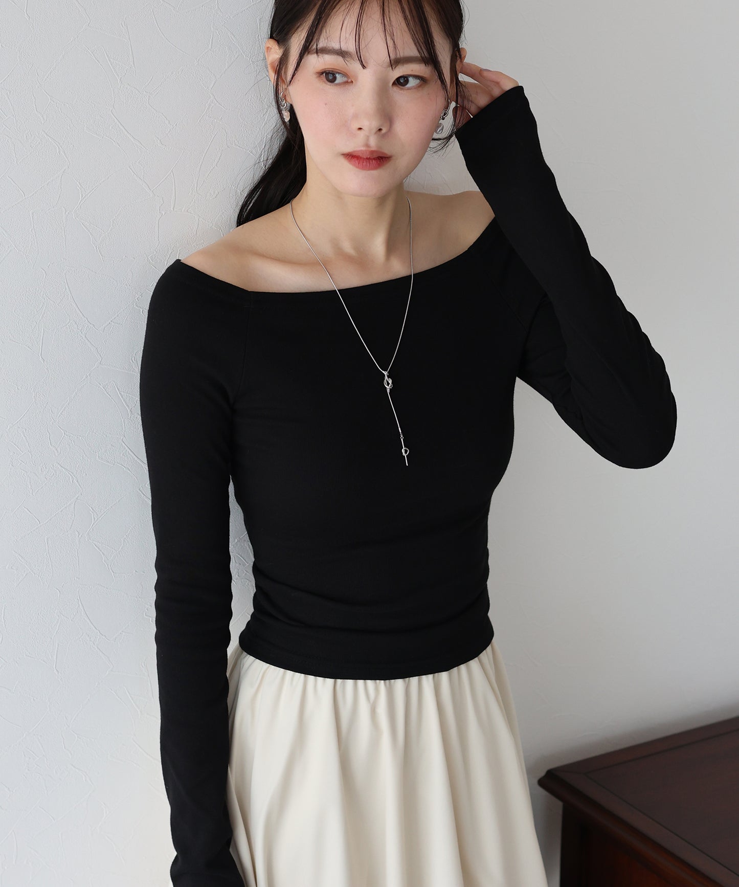 オフショルボーダーTシャツ【ネコポス】