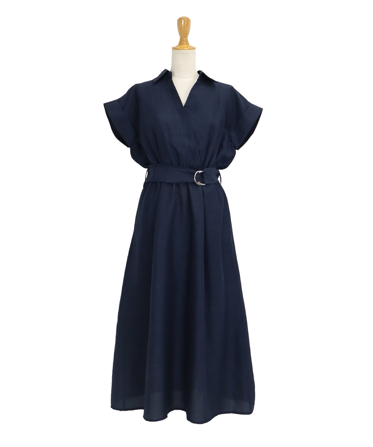 【TIME SALE】カシュクールシャツワンピース
