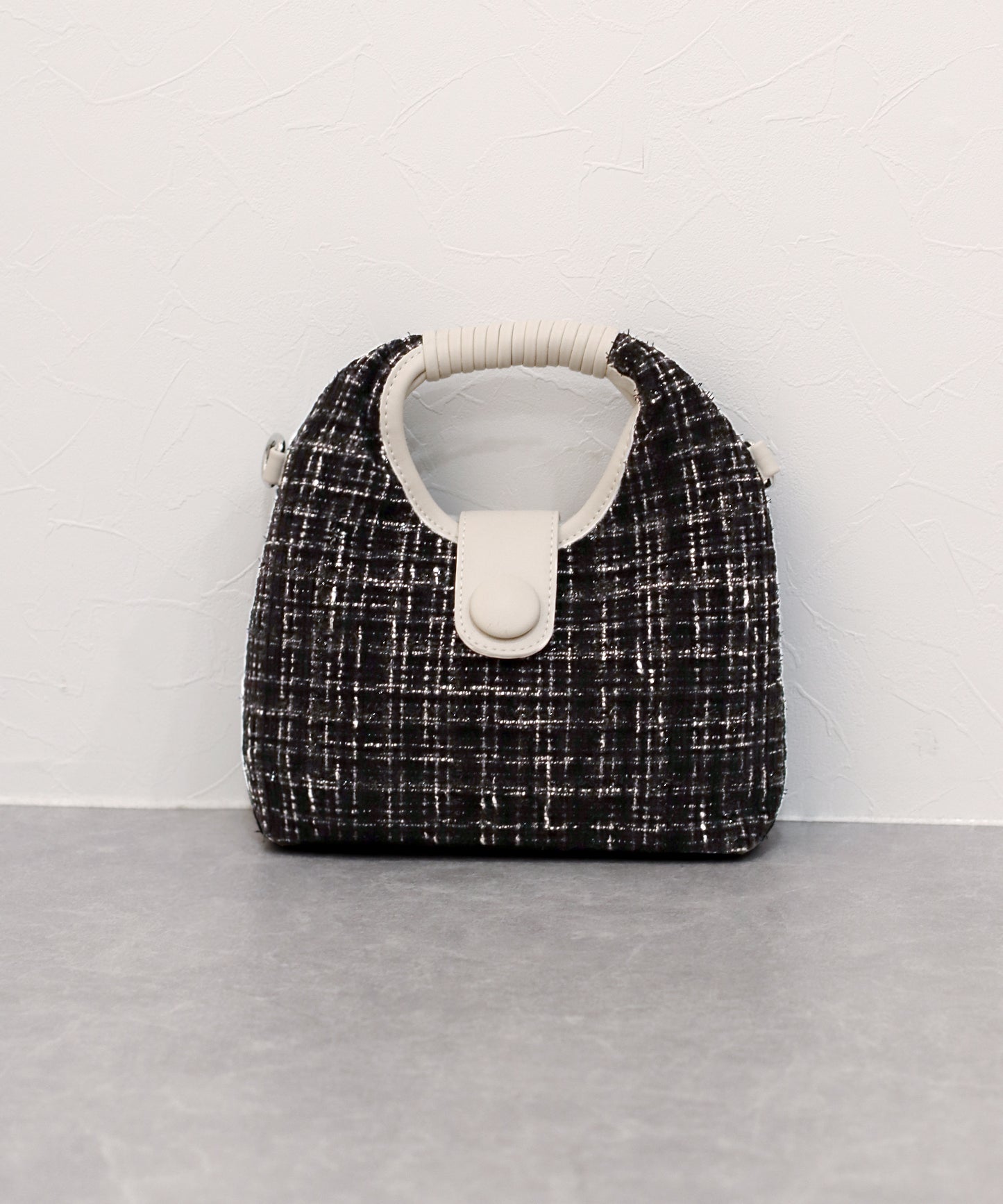 ツイードハンドバッグ