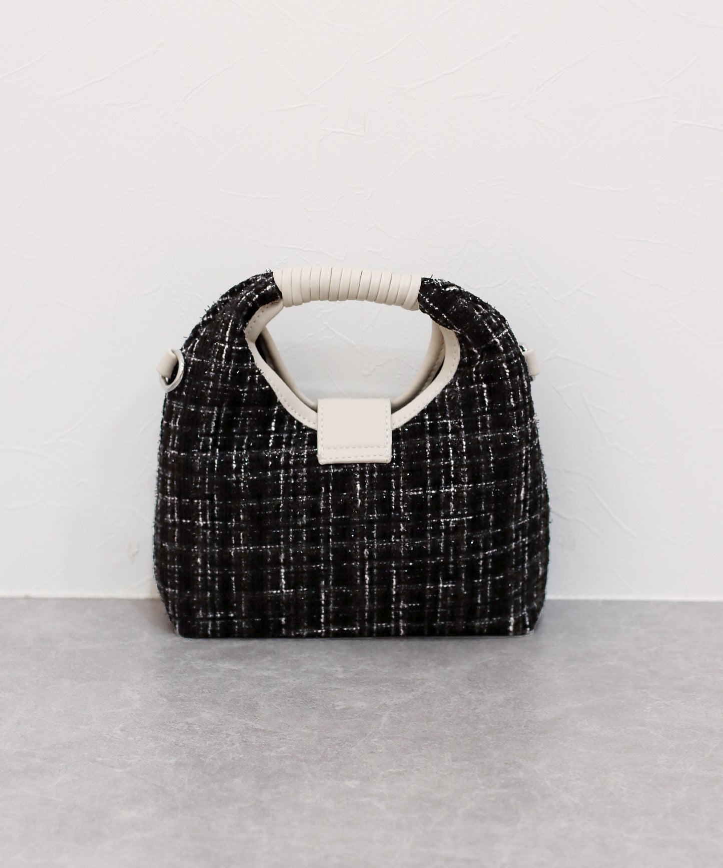ツイードハンドバッグ