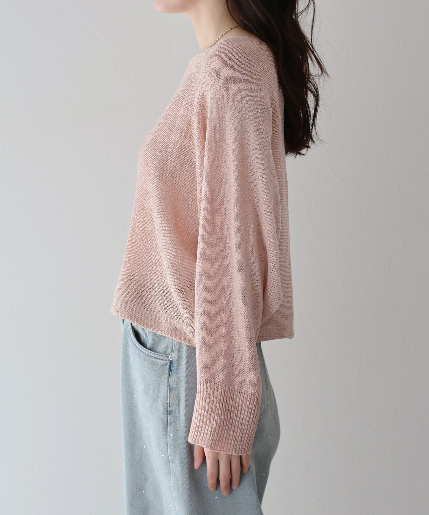 【TIME SALE】メッシュドルマンニット