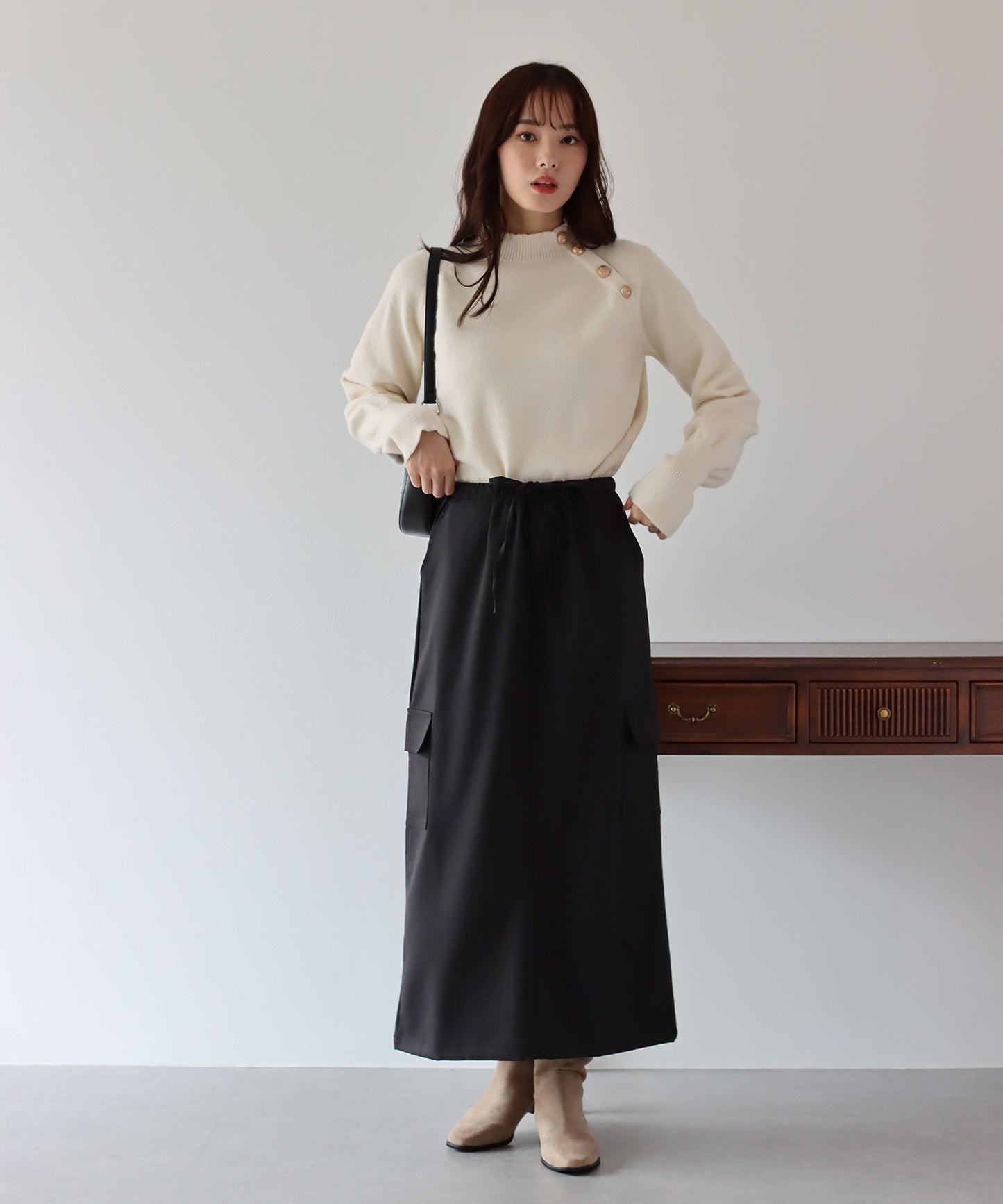 【TIME SALE】カーゴロングスカート