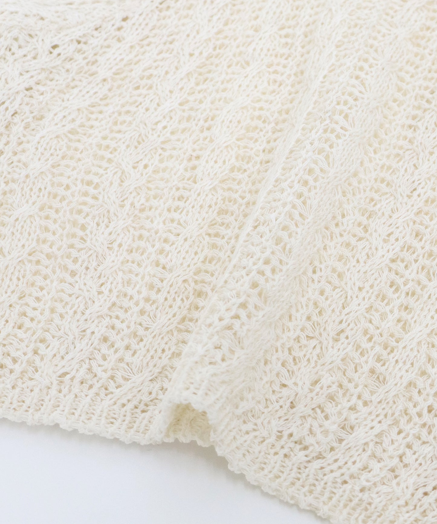 ケーブル編みサマーニットカーディガン【ネコポス】