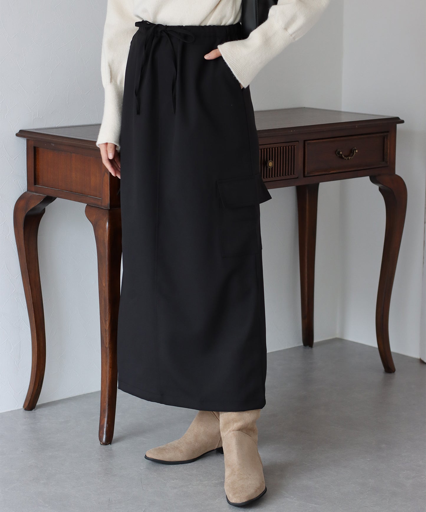 【TIME SALE】カーゴロングスカート