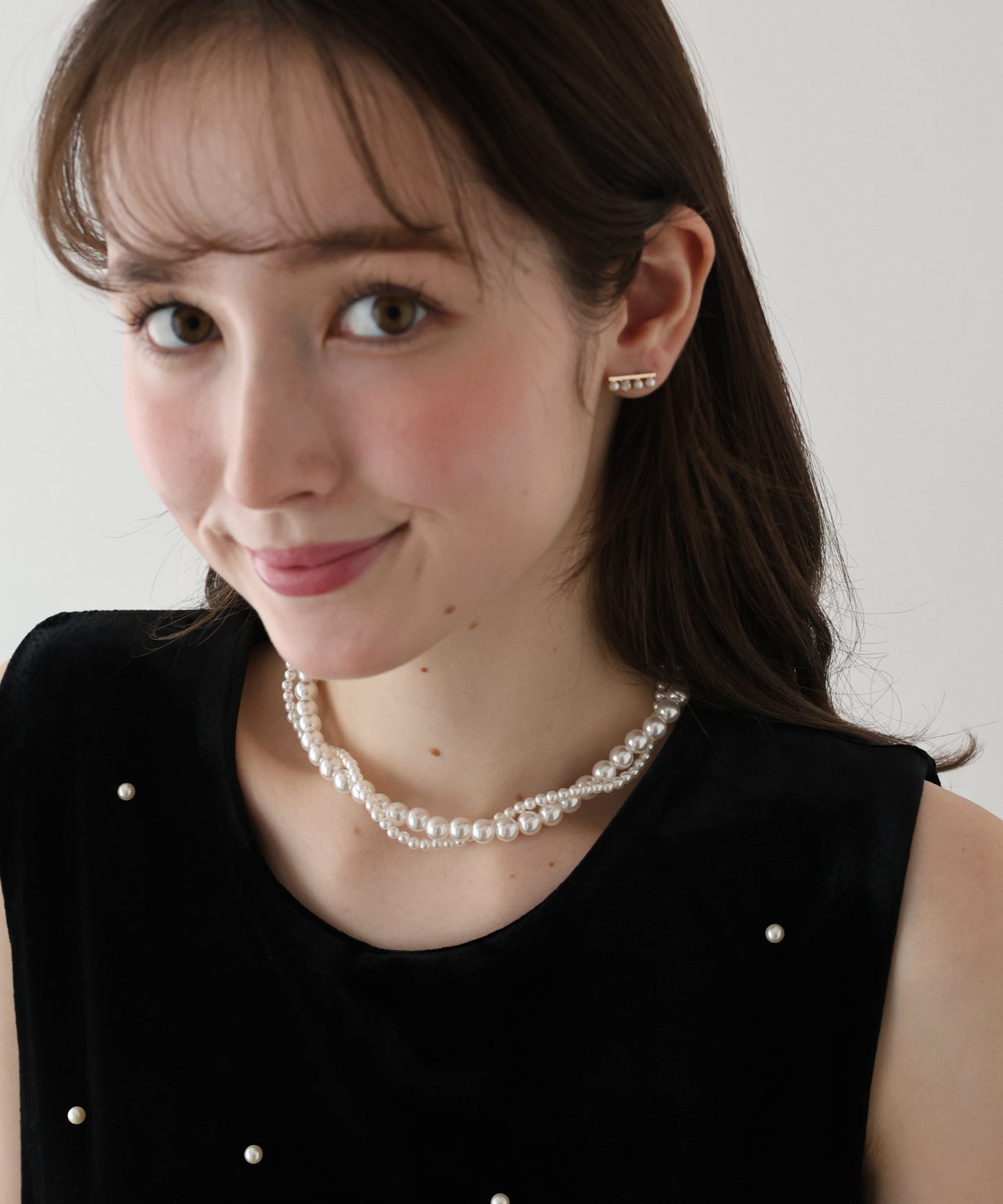 【早割5%OFF】ツイストパールネックレス【ネコポス】