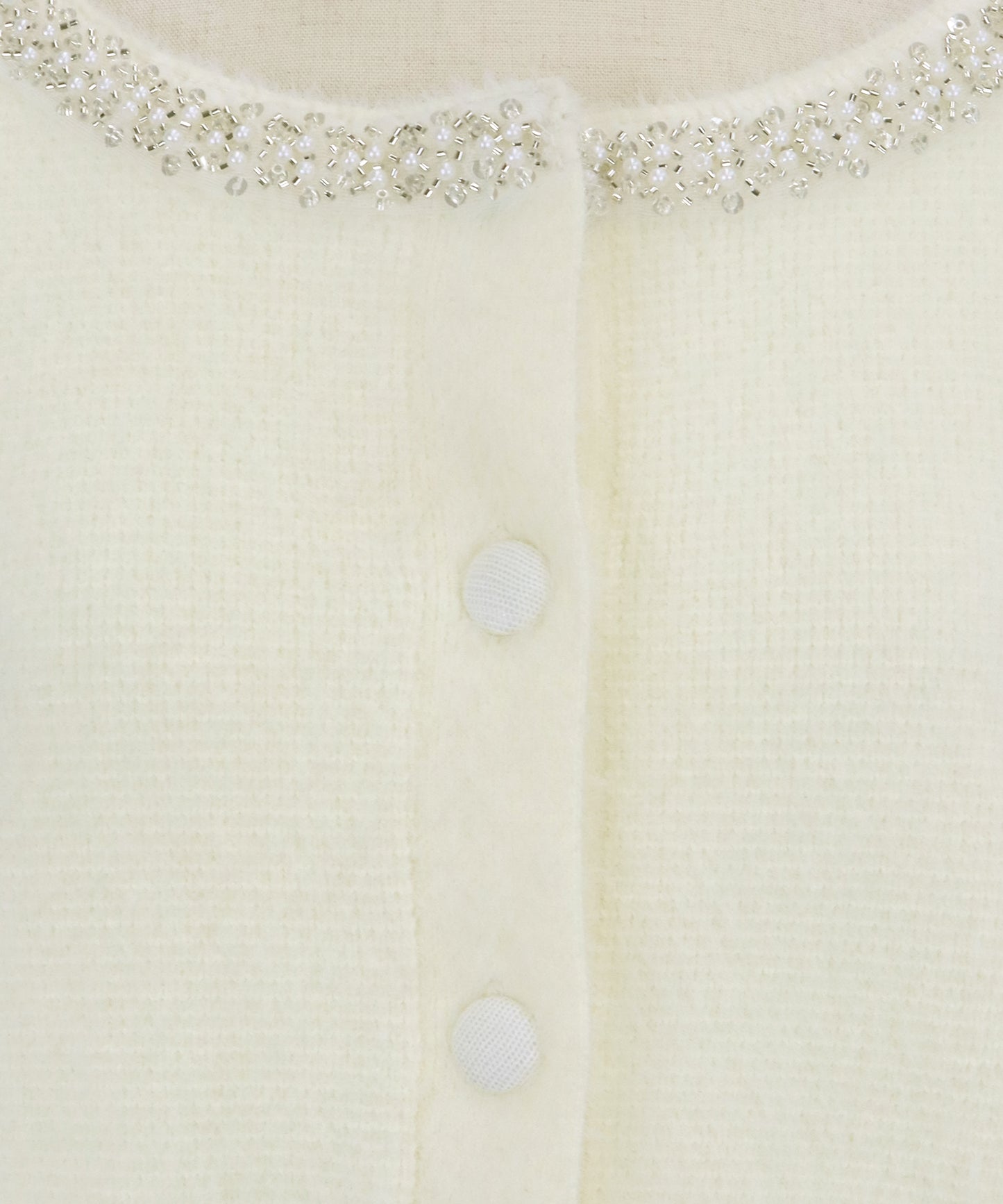 【SALE】ビジュー襟ニットカーディガン