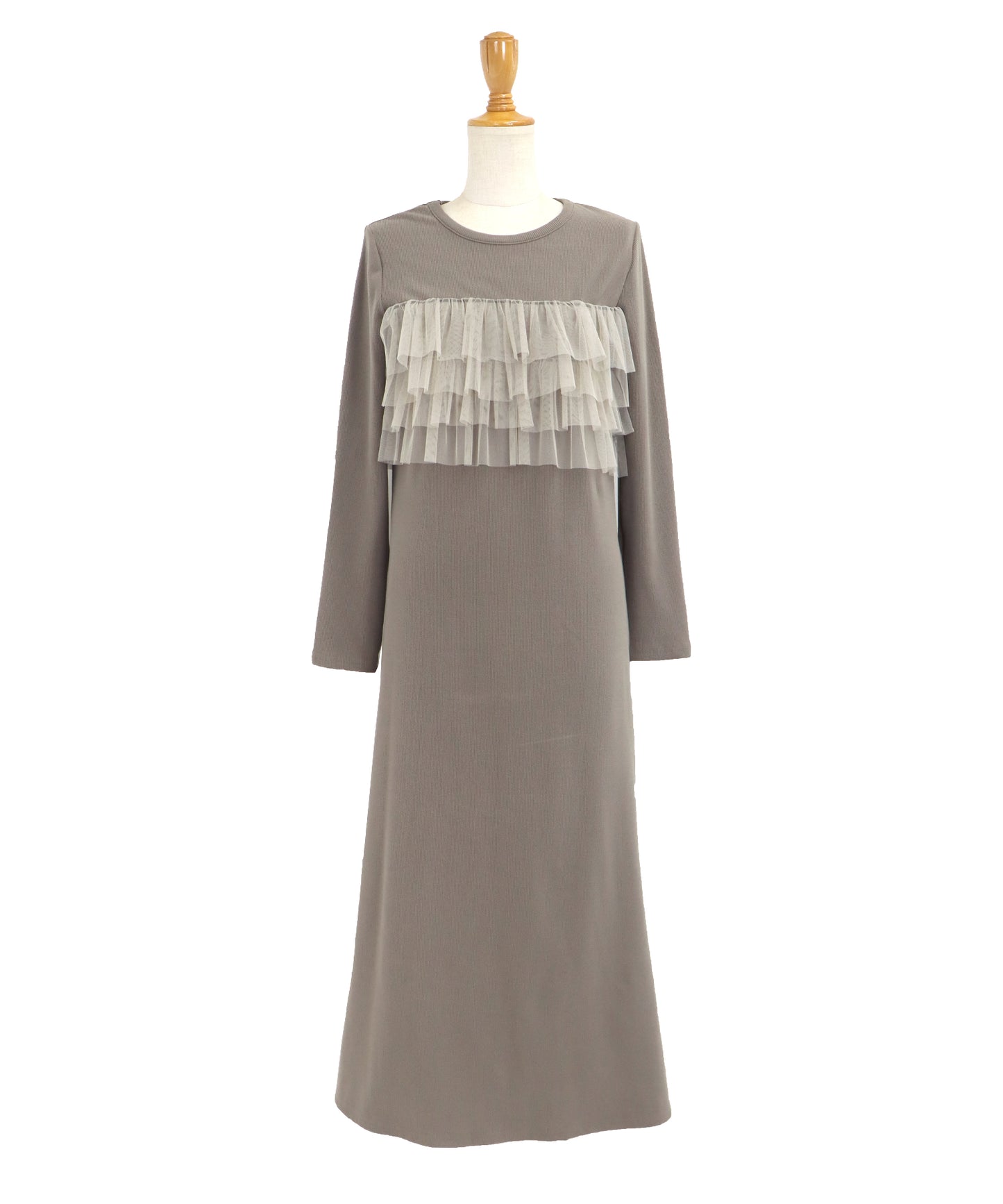 フリルチュールレイヤードワンピース