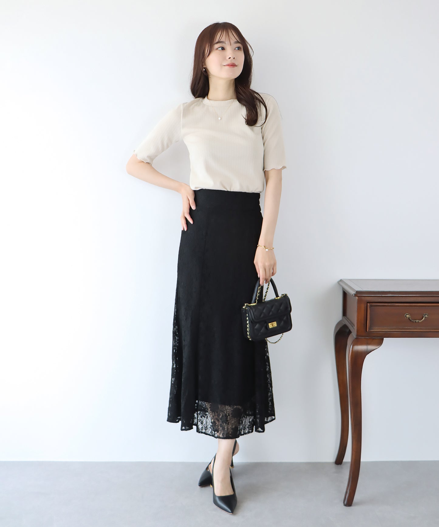 【TIME SALE】レースマーメイドスカート