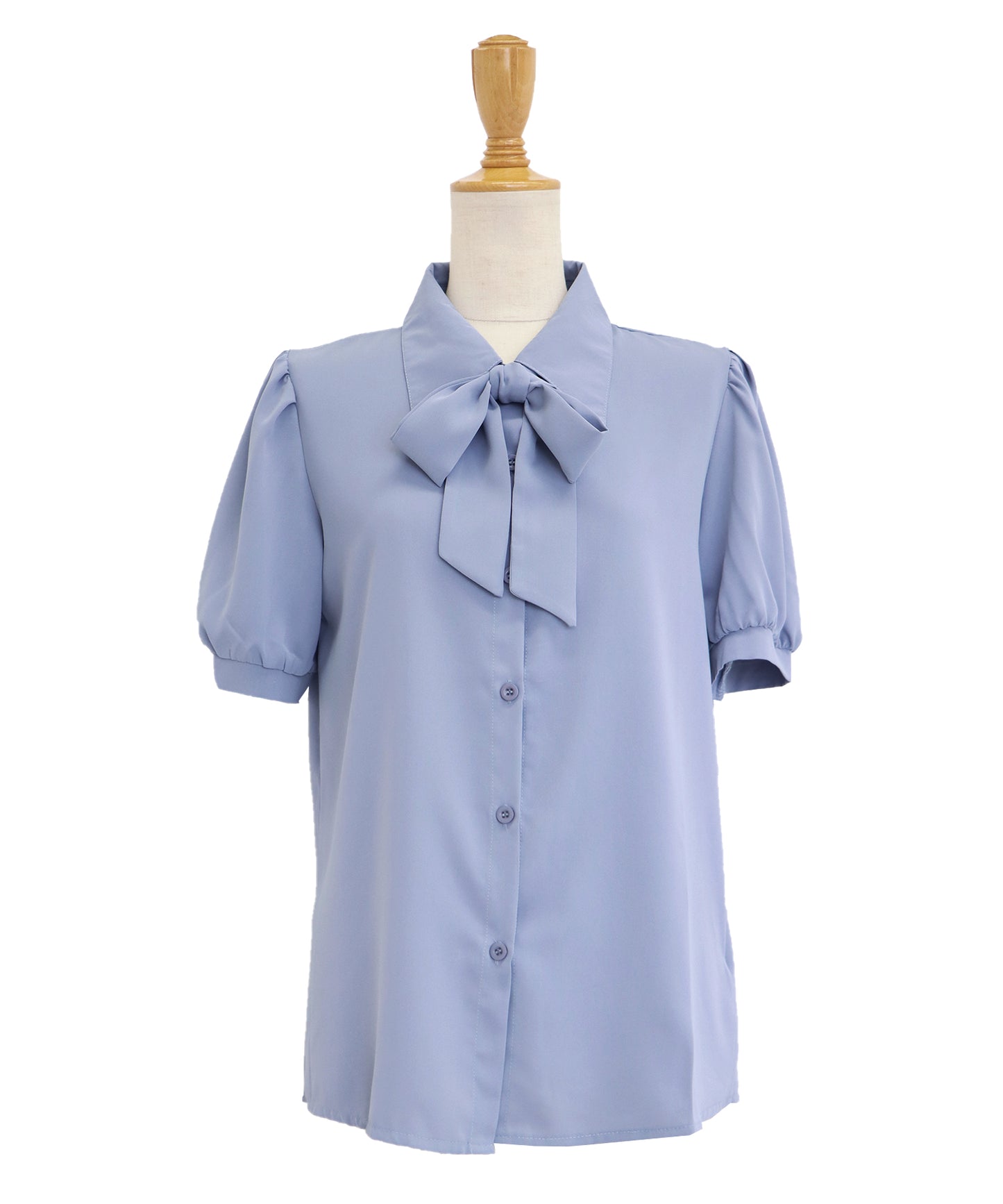 보우타이 리본 블라우스