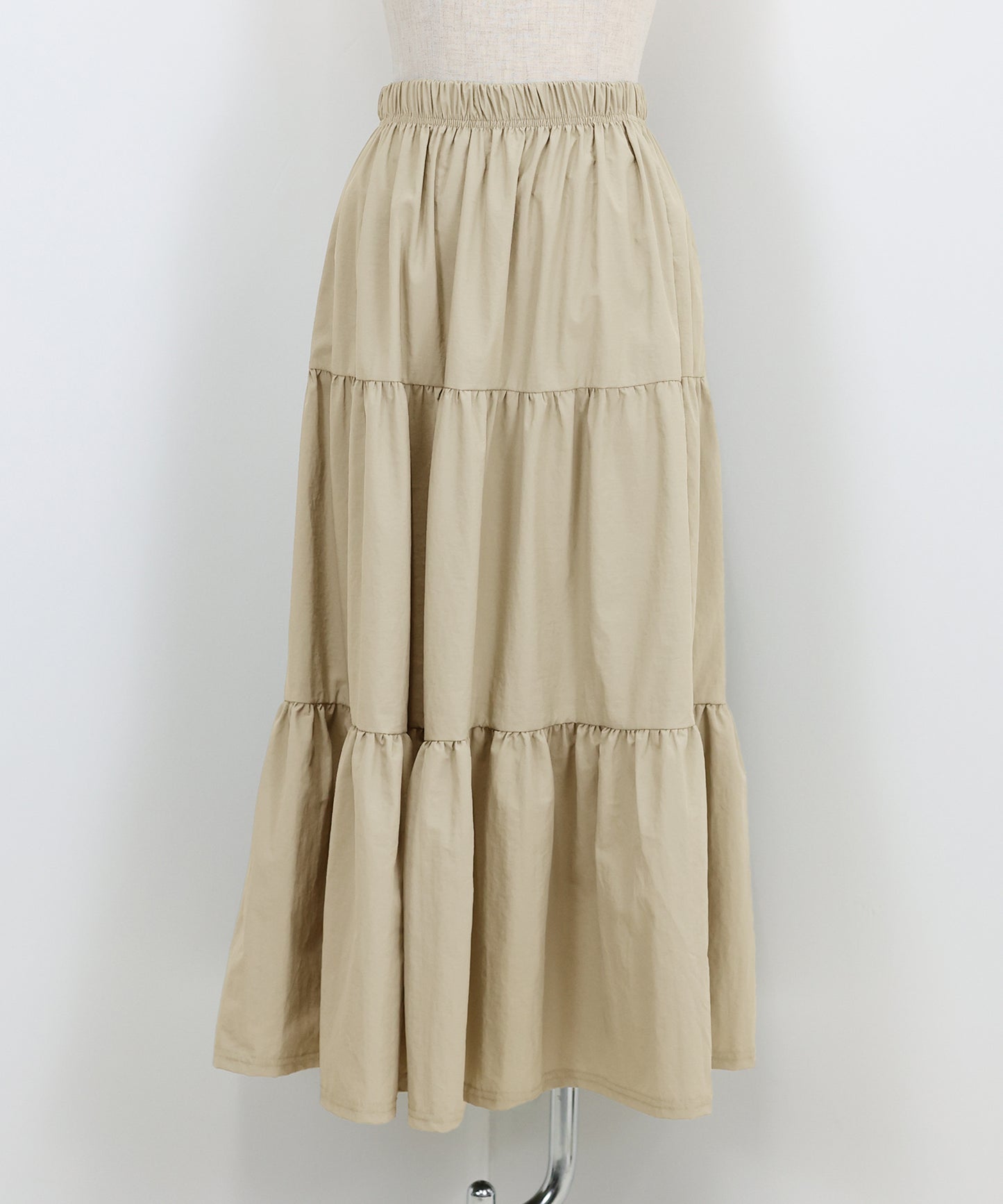 【SALE】ナイロンティアードスカート
