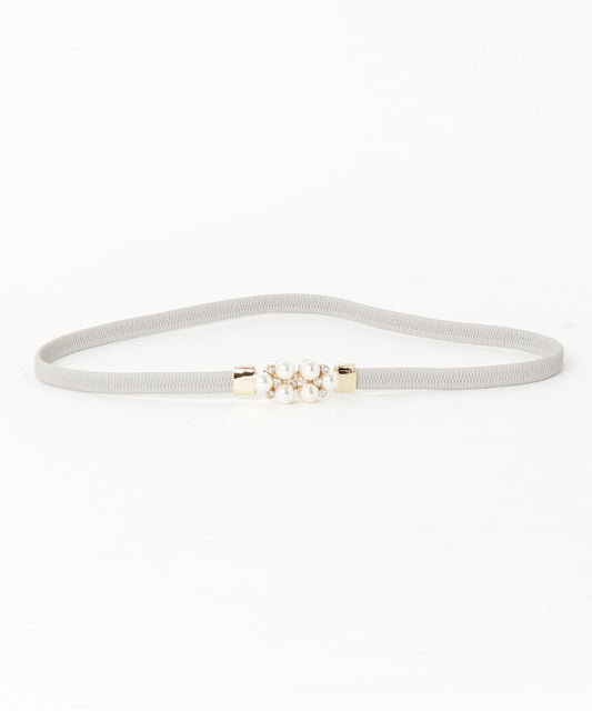 パールビジュ細ゴムベルト パーティーベルト【ネコポス】