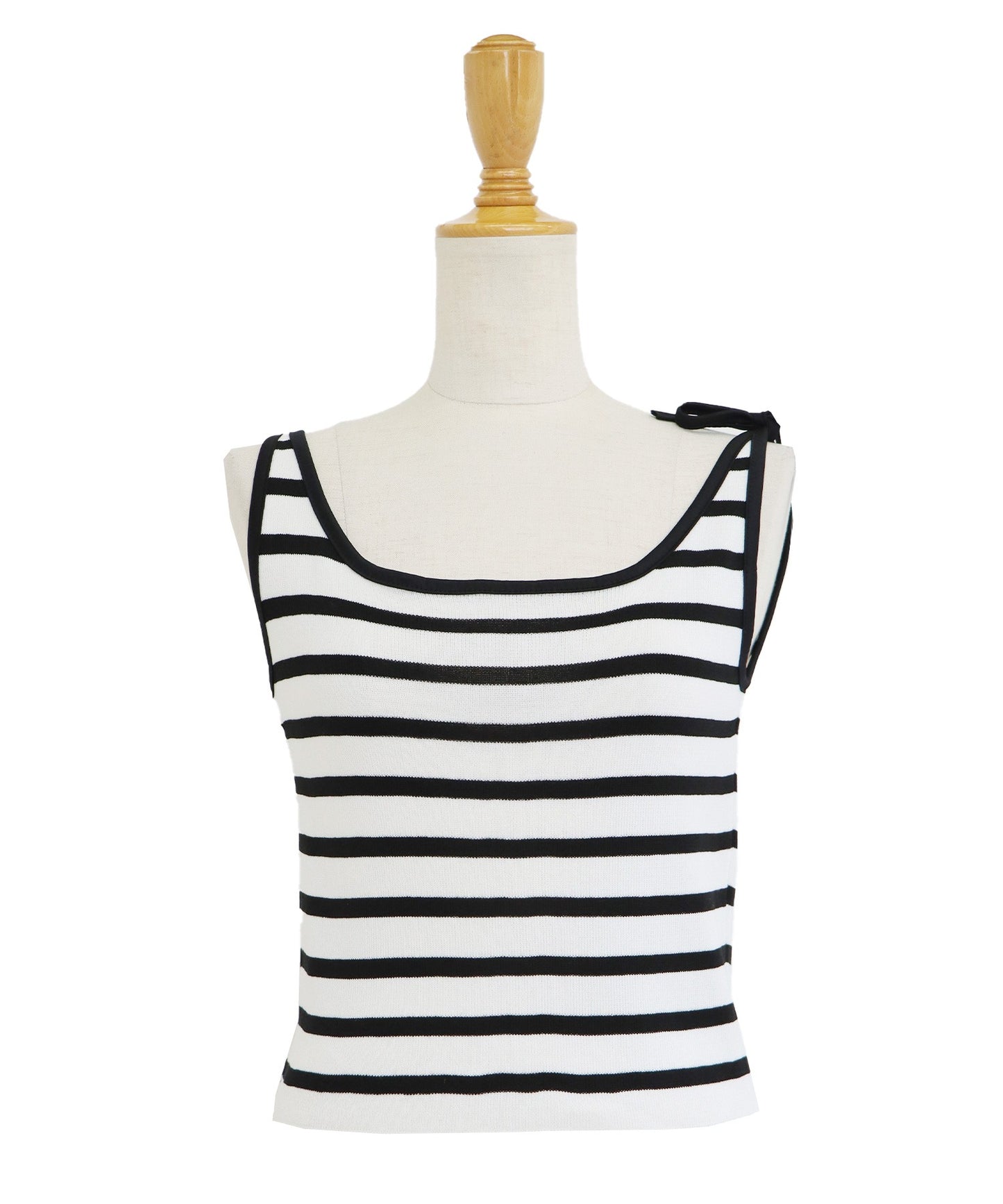 어깨 리본 테두리 캐미솔