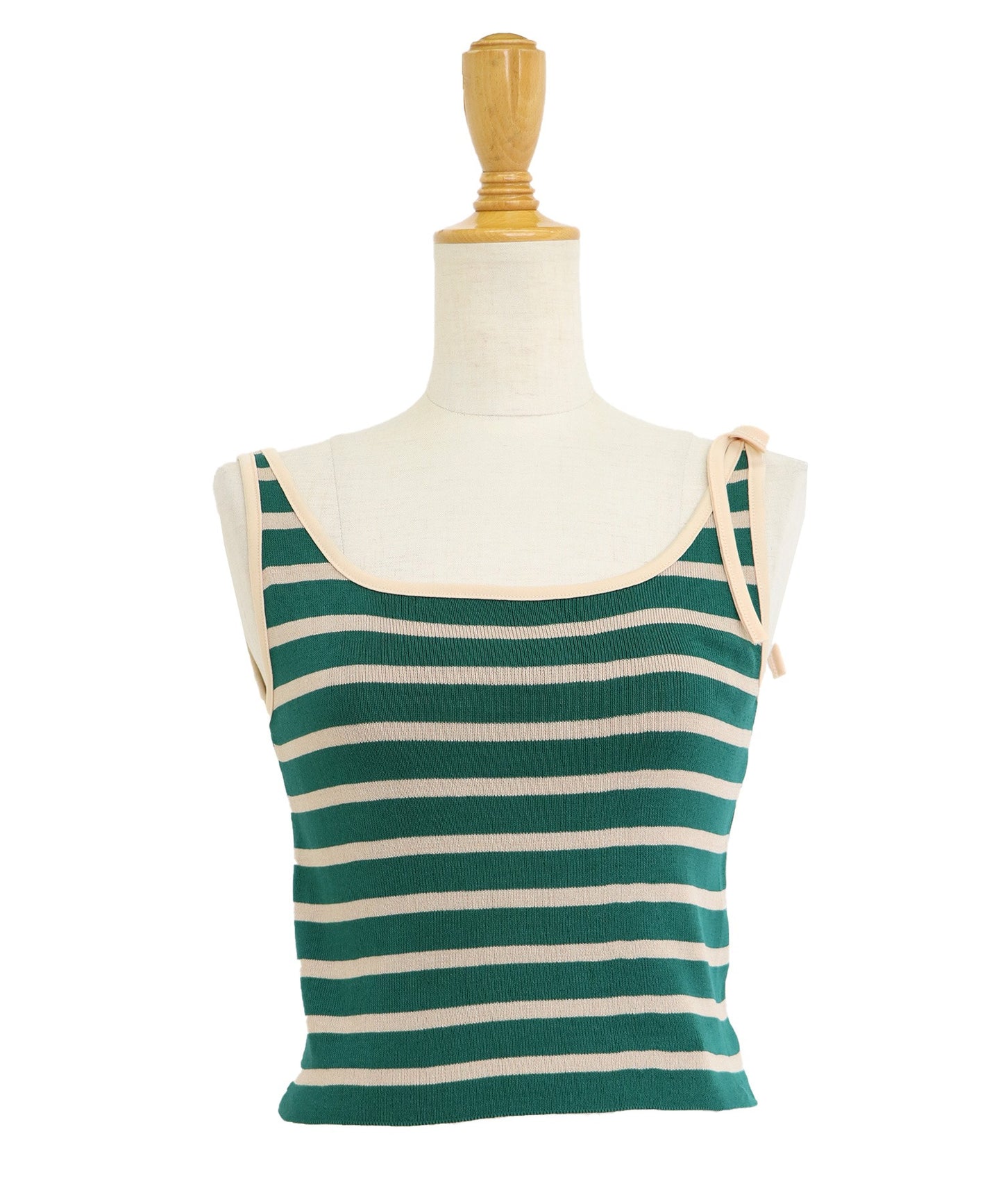 어깨 리본 테두리 캐미솔