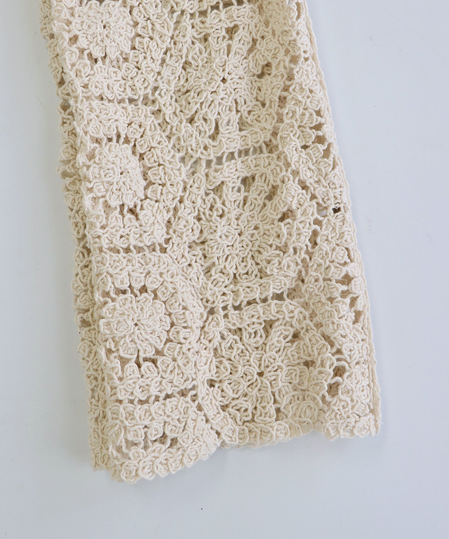 【SALE】透かし編み風モチーフレースカーディガン