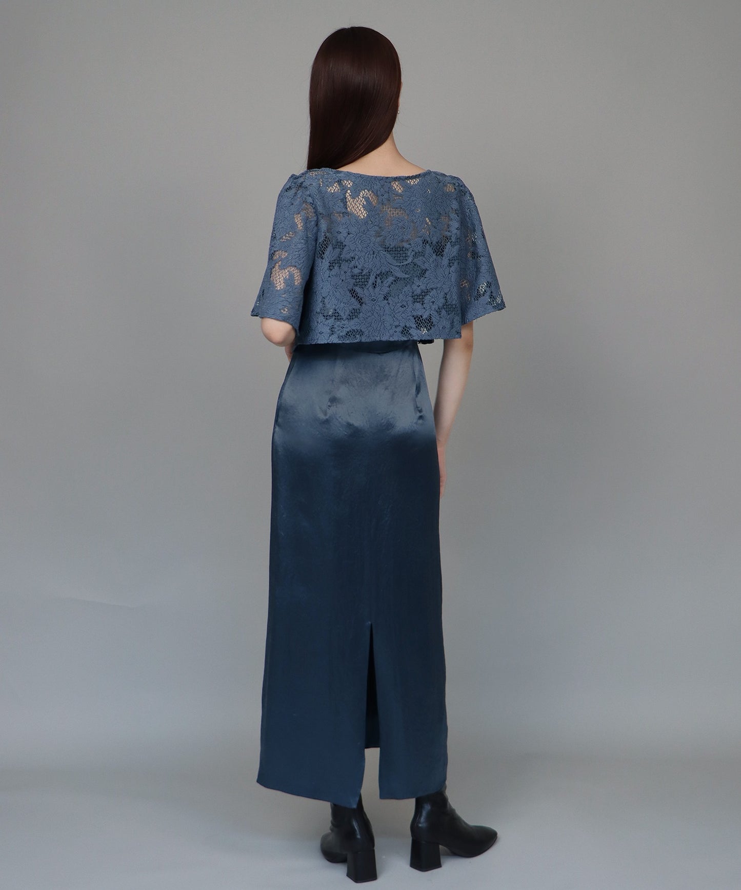 【SALE】日本製 レースボレロ+キャミソールワンピースドレス