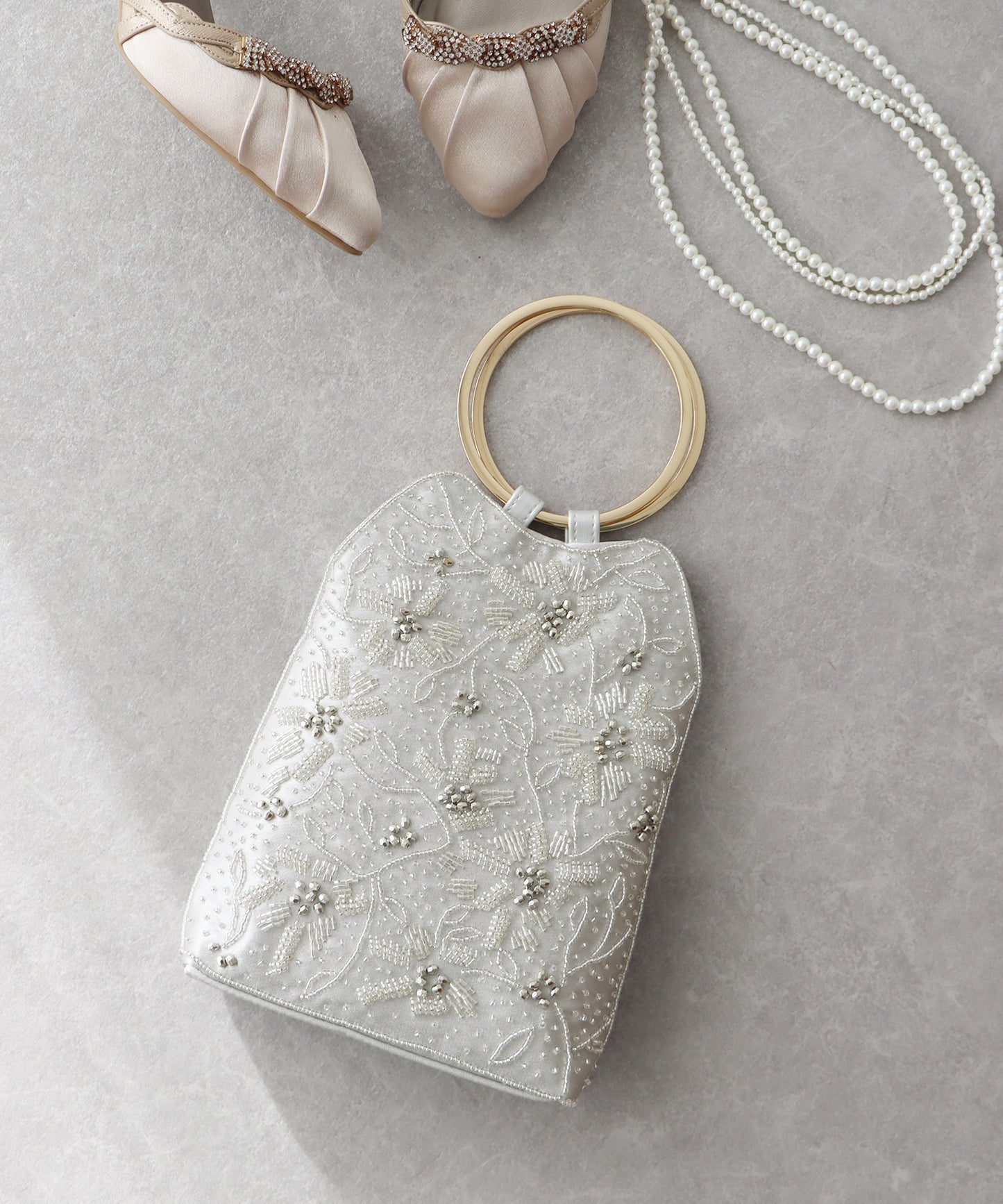 【TIME SALE】ビーズ刺繍2wayミニパーティーバッグ