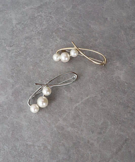 ウェーブパールブローチ【ネコポス】