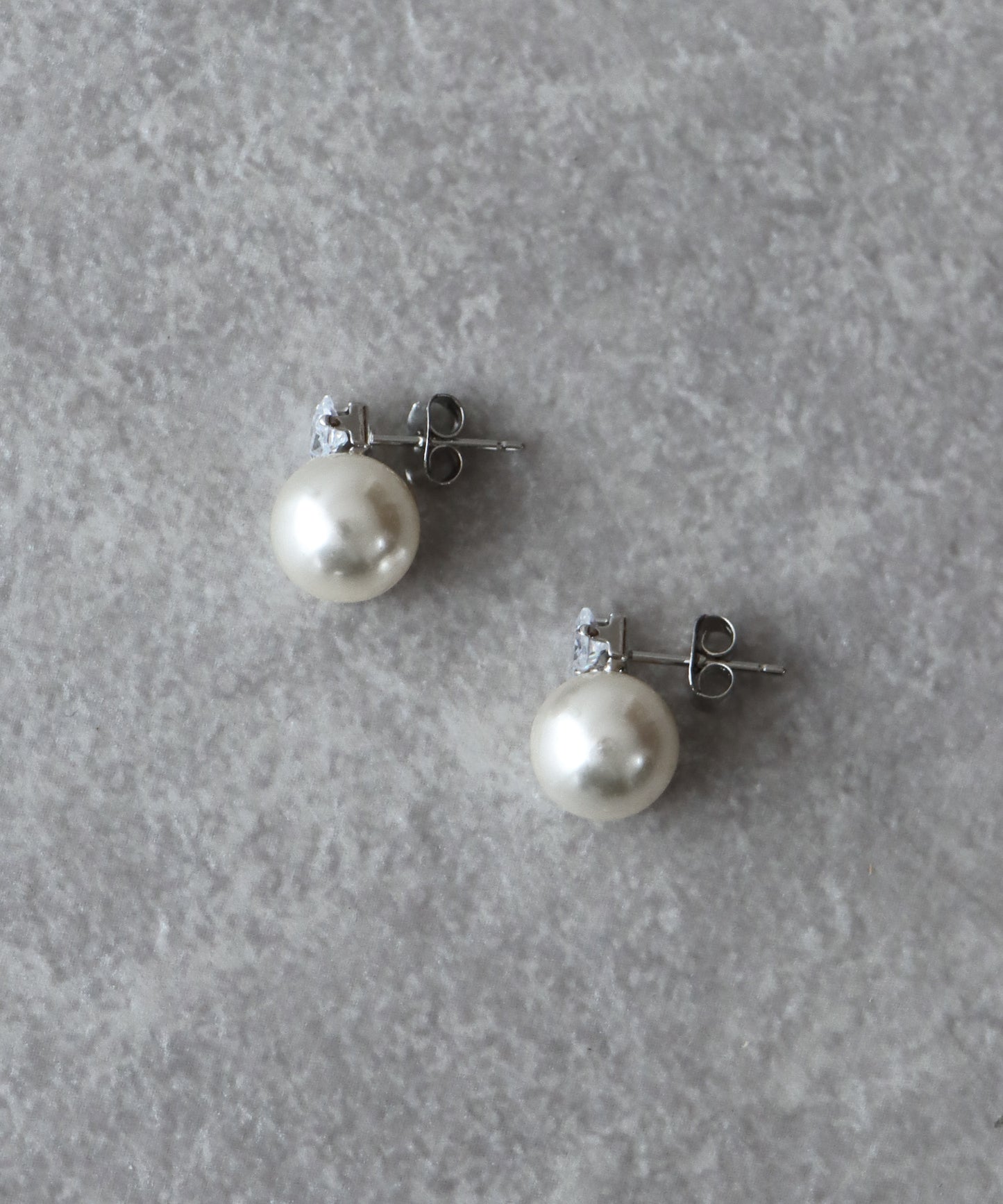 パール&クリアビジューピアス【ネコポス】