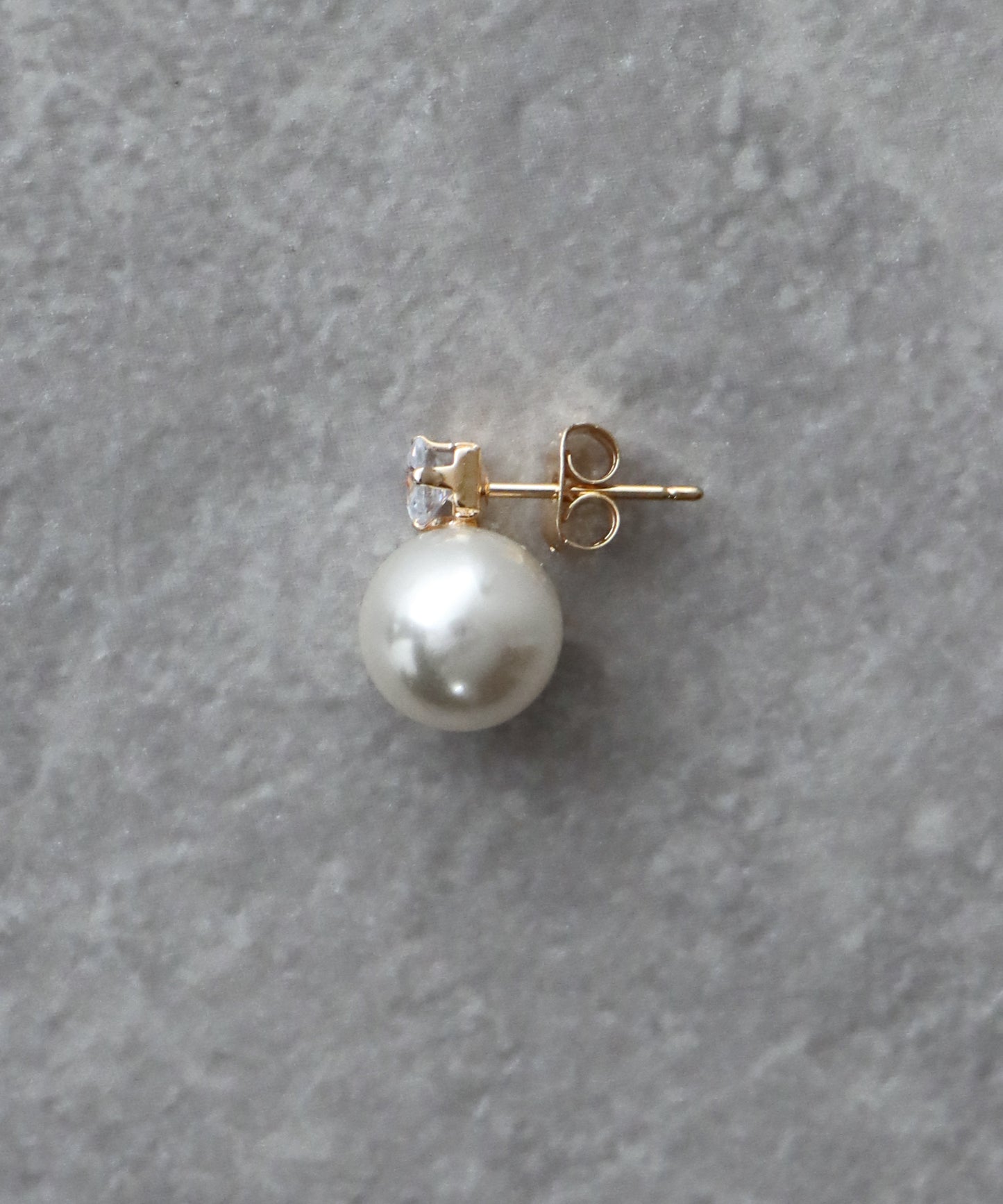 パール&クリアビジューピアス【ネコポス】