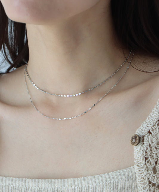 スパークルチェーンネックレス / ニッケルフリー【ネコポス】