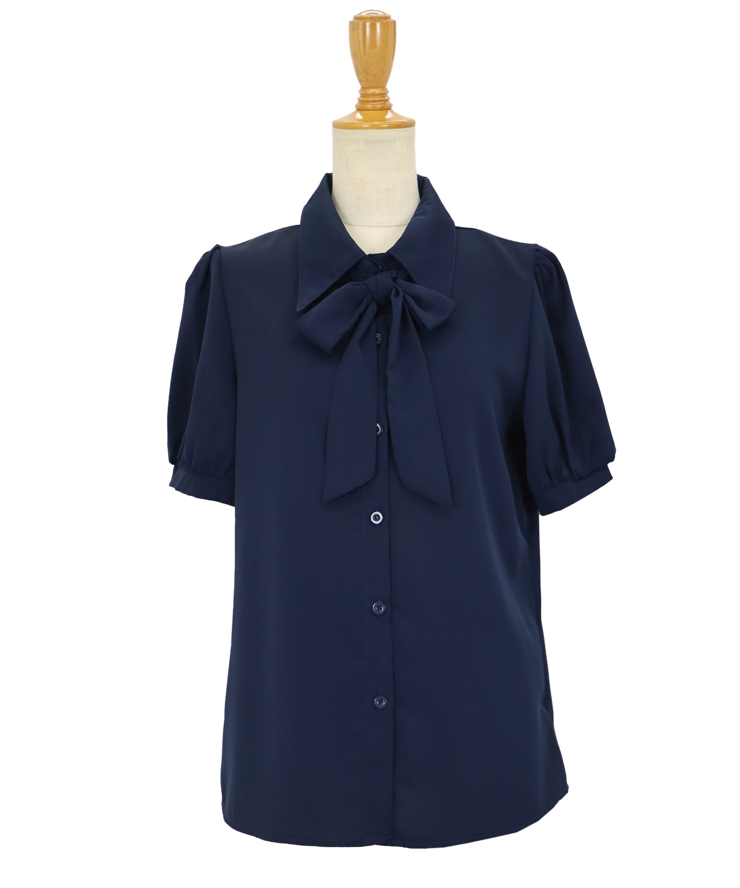 보우타이 리본 블라우스