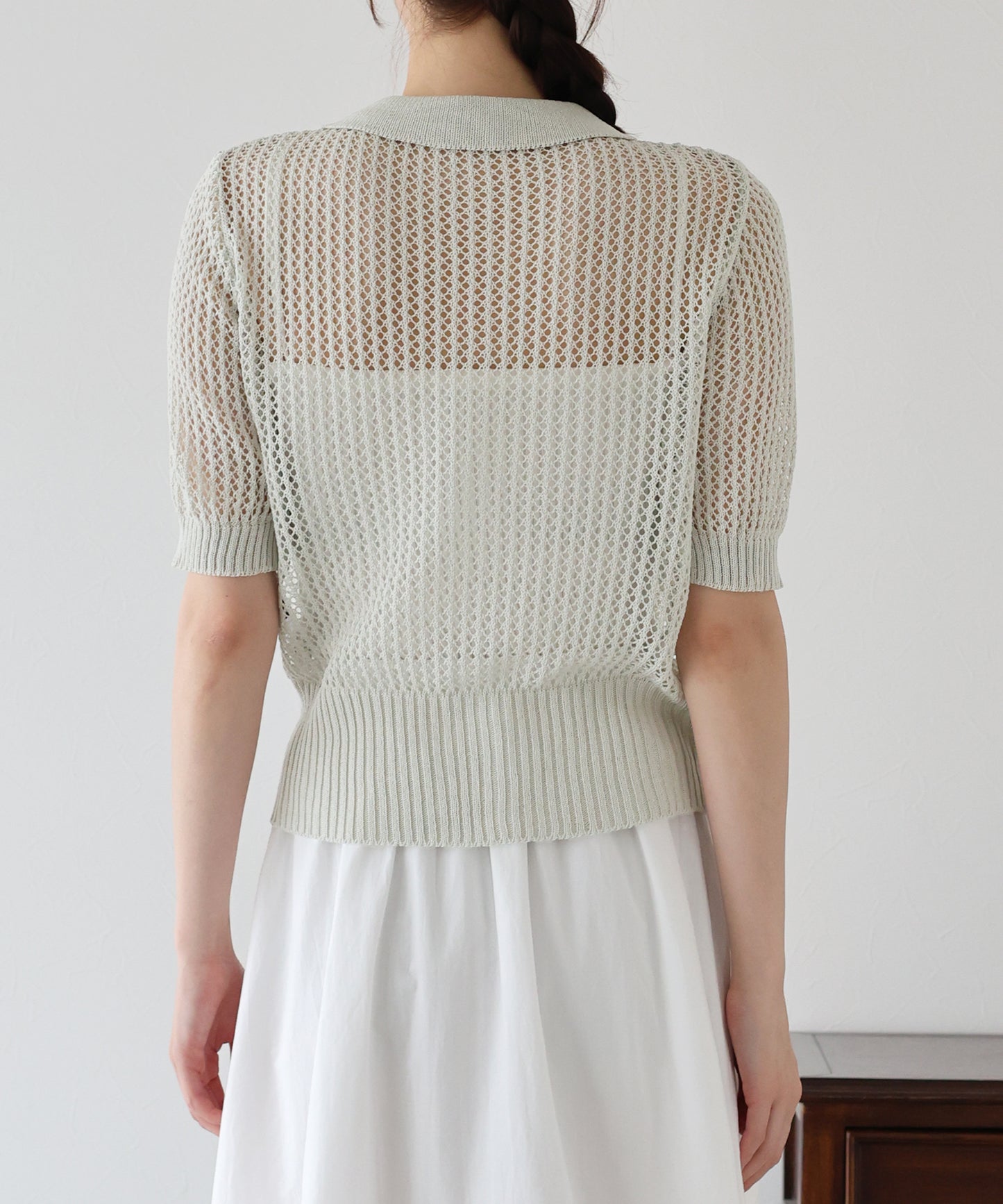 【TIME SALE】メッシュポロニット