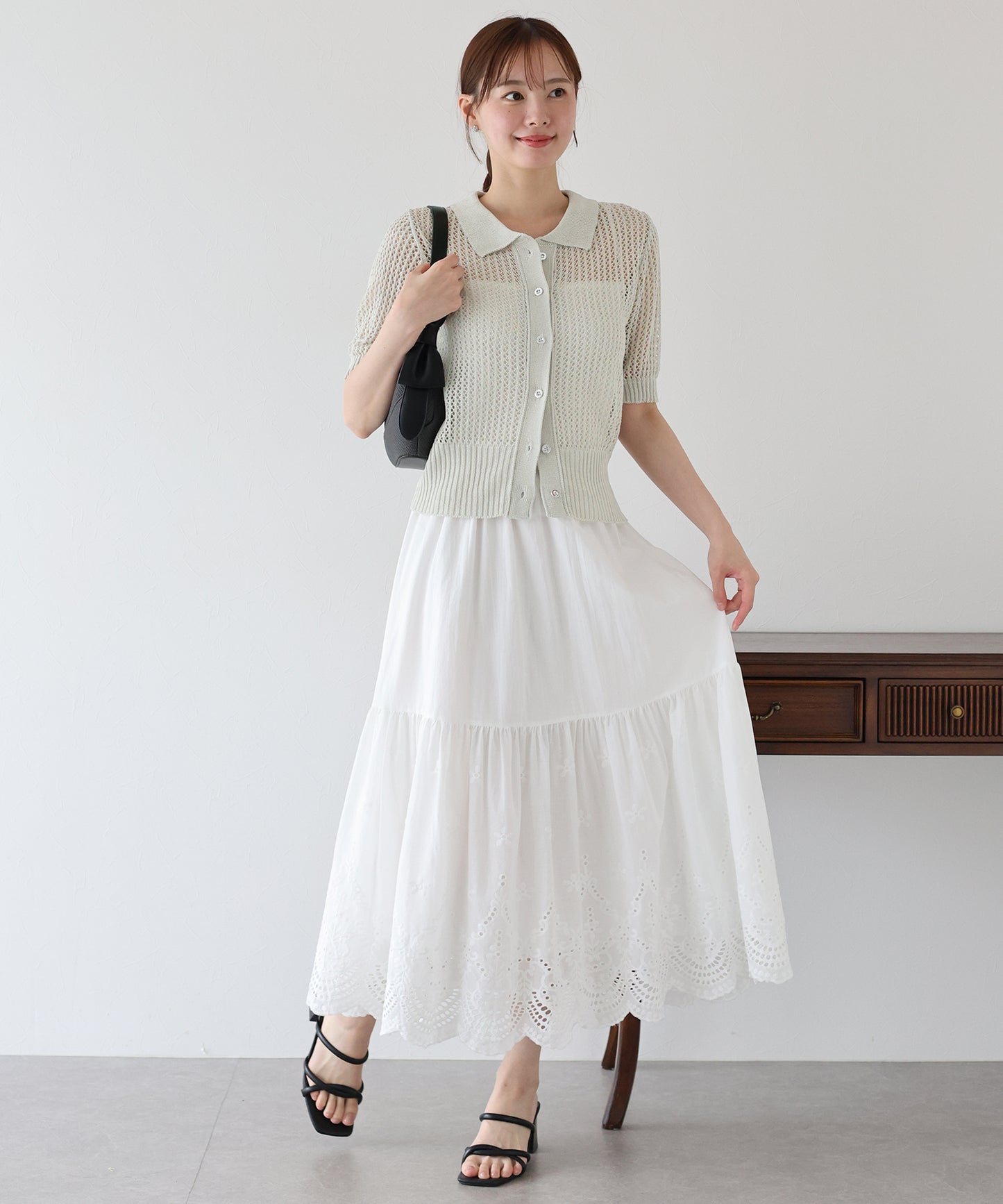 【TIME SALE】メッシュポロニット