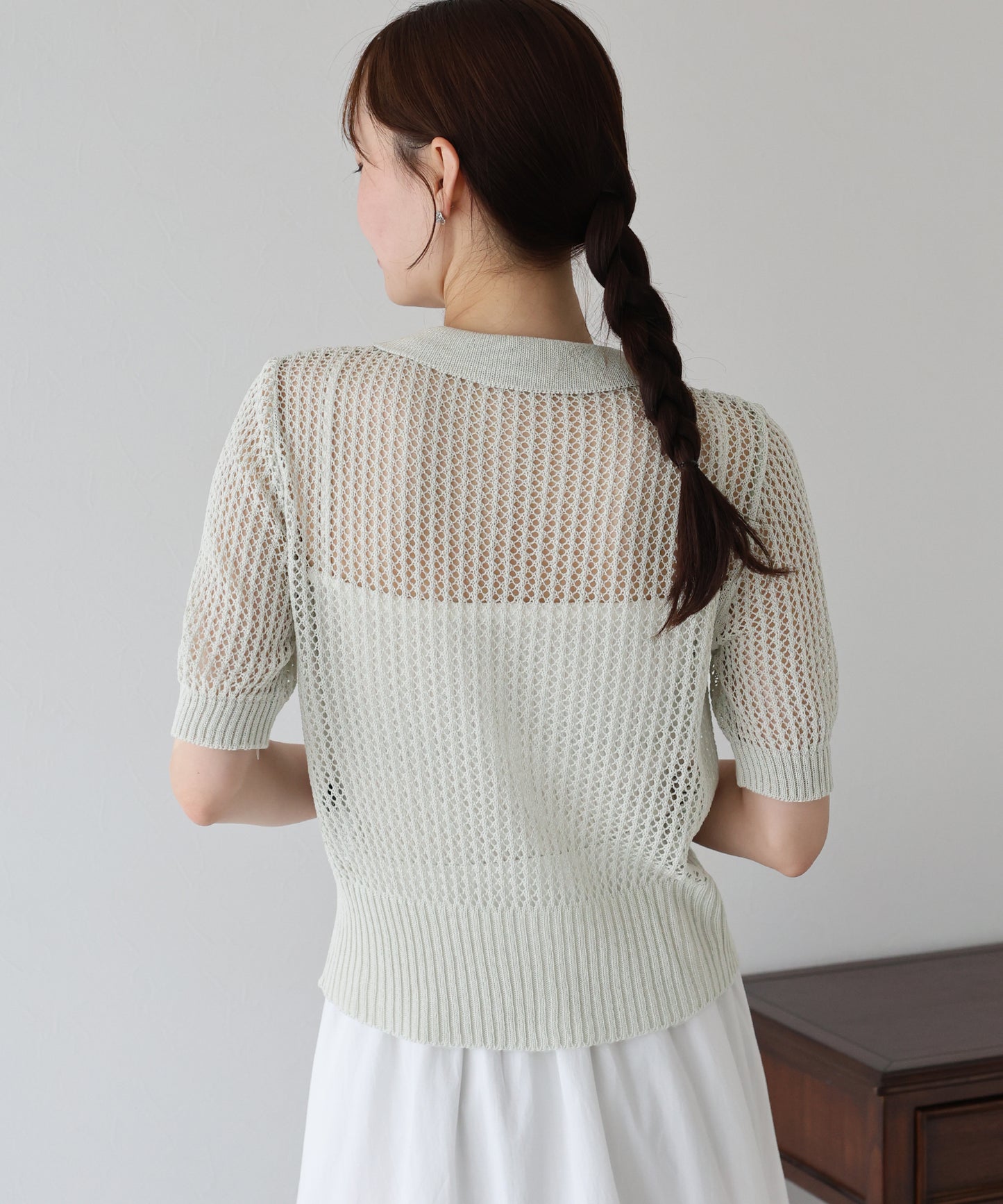 【TIME SALE】メッシュポロニット
