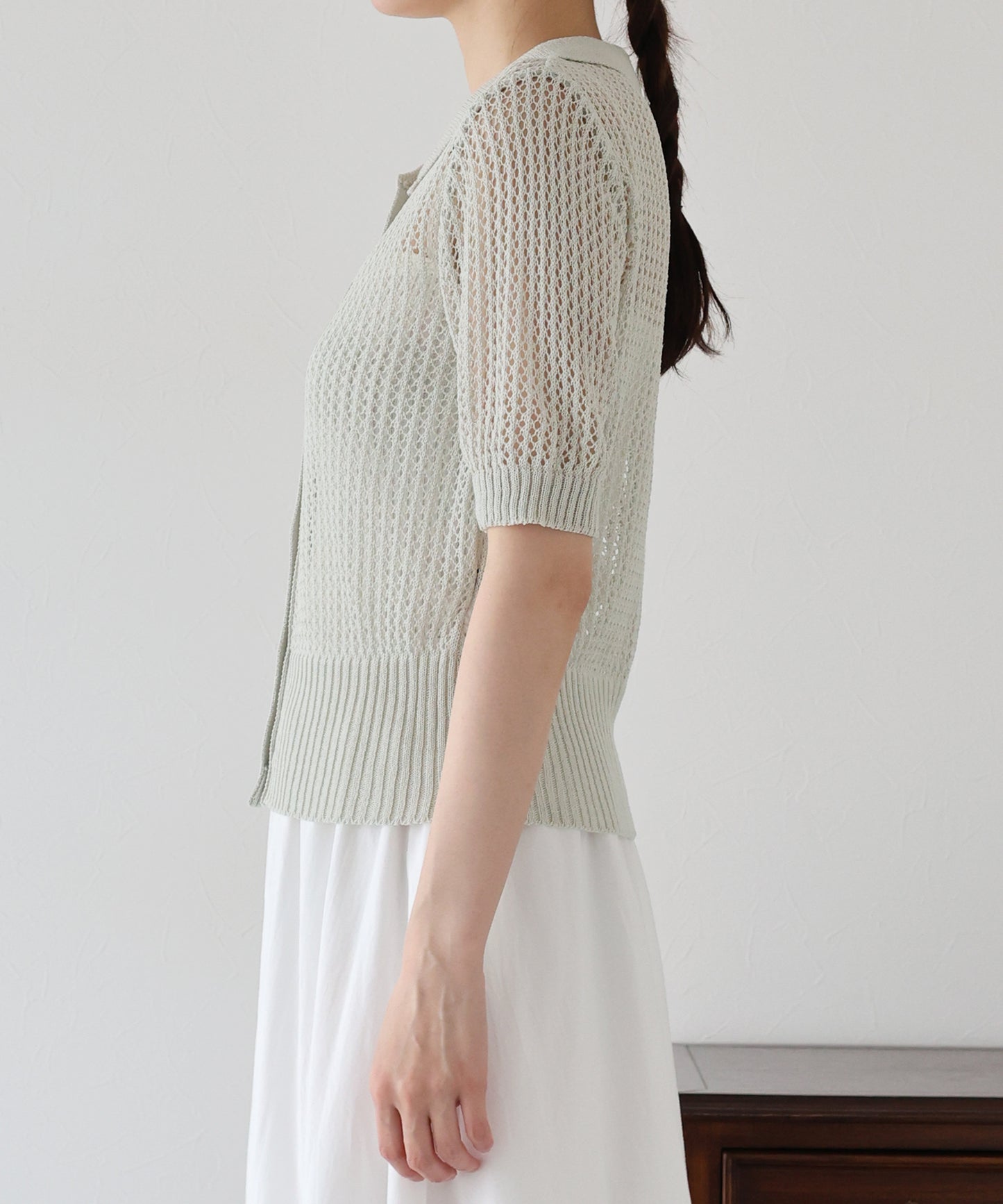 【TIME SALE】メッシュポロニット