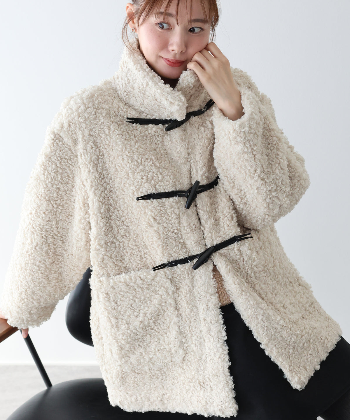 【早割5％OFF】プードルファーダッフルコート