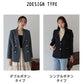 【TIME SALE】【ウォッシャブル】金ボタンダブルジャケット