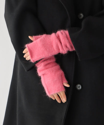 【SALE】アンゴラ混アームウォーマー ニット【ネコポス】