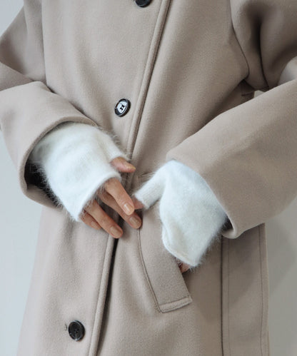 【SALE】アンゴラ混アームウォーマー ニット【ネコポス】