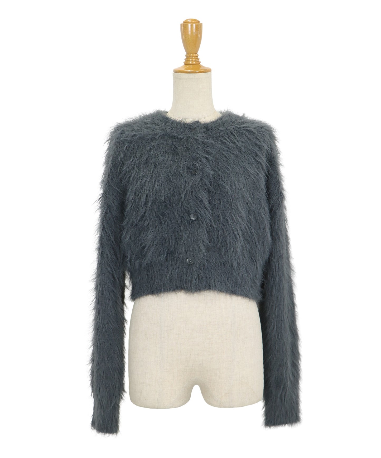 【TIME SALE】シャギーニットショートカーディガン