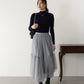 【TIME SALE】ウール混ベーシックハイネックニット