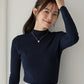 【TIME SALE】ウール混ベーシックハイネックニット