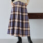 【TIME SALE】丈が選べるチェック柄ロングスカート
