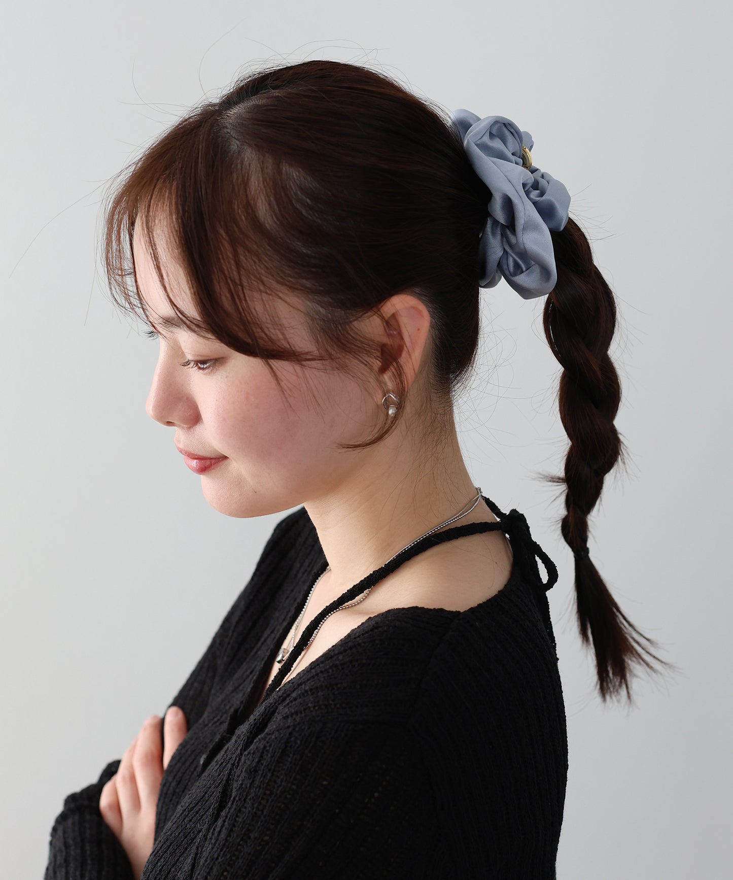 【早割5％OFF】メタルリングサテンシュシュ【ネコポス】